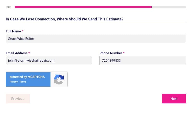 StormWise Hail Damage Car Repair Cost Calculator Step 4