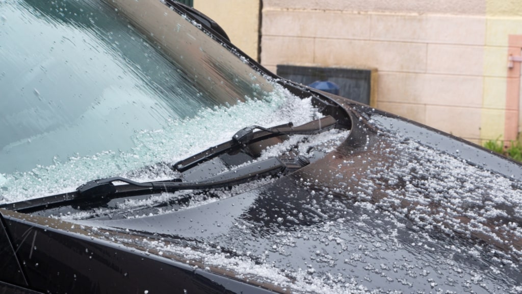 pea-sized hail