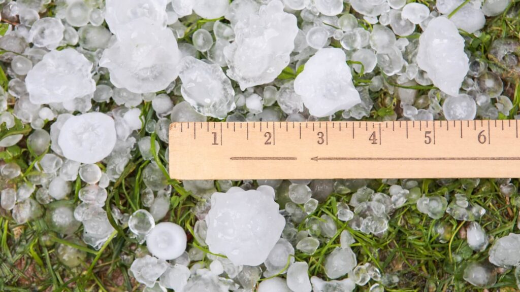marble sized hail