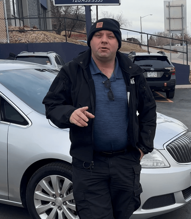Satisifed customer after StormWise repair his car