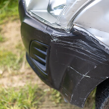 Cracks or splits in plastic bumpers